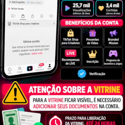 TikTok Shop BR | 3K seguidores |  5K curtidas
