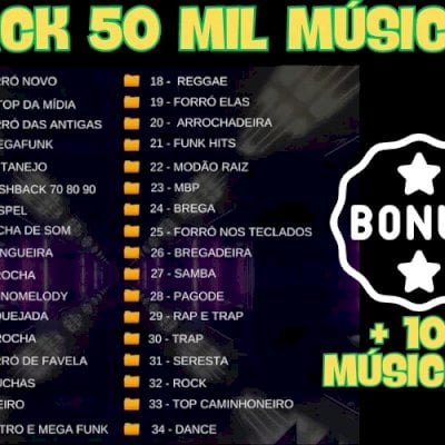 50K - Mais de 50 Mil músicas + Bônus