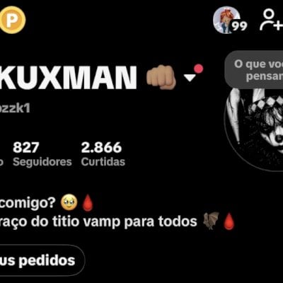 Conta com 800 seguidores