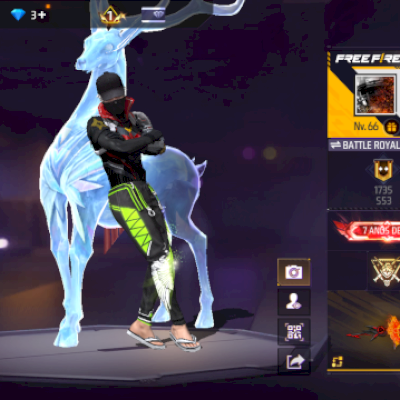 Conta de Free Fire com inúmeras skins⚡