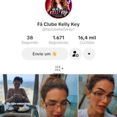 Vendo conta do tik Tok bem engajada