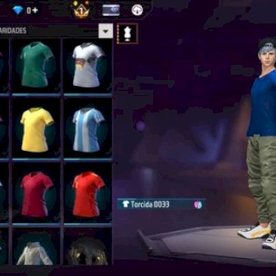CONTA FREE FIRE SO EXISTENTE, COM TODAS AS CAMISAS DE TIME, E SÓ KKK.