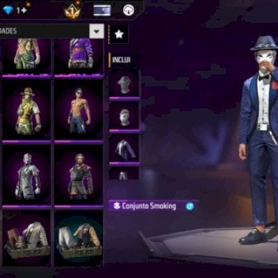 CONTA FF TOP | CALÇA ANGELICAL F + OROCHIMARU + GANÂNCIA DRACÔNICA + 15 EMOTES