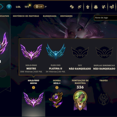 Mestre com TODOS os Champs e 29 Skins ( 610 PDL )