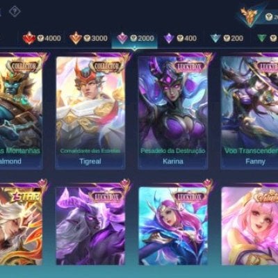 Conta Mobile Legends 460 skins