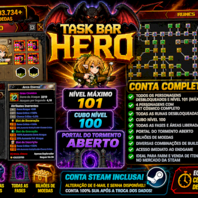 TBH ENDGAME MÁXIMO | TODOS OS PERSONAGENS LV.101 | FULL CÓSMICO | CUBO 100 |