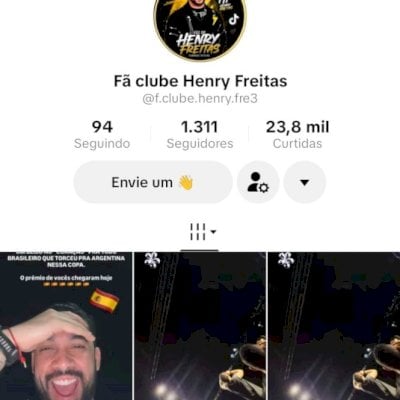 Vendo conta do tik Tok bem engajada