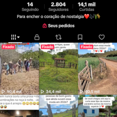 Conta nova de nostalgia com mais de 2 mil seguidores