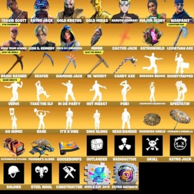 Conta fortnite capítulo 1, negocio valor