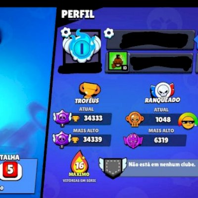 conta brawl stars antiga 2018 (main shelly, main dynamike)