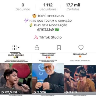 Conta tiktok + instagram