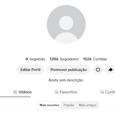 CONTA TIK TOK 1,2K SEG E 1,5K DE CURTIDAS (CONTAS TIK TOK)