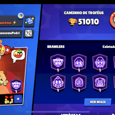 🔥 CONTA BRAWL STARS À VENDA — 51K+ TROFÉUS!