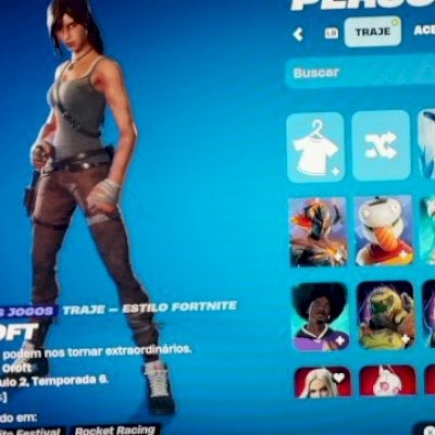 CONTA COM LARA CROFT TRYHARD, PREÇO NEGOCIÁVEL