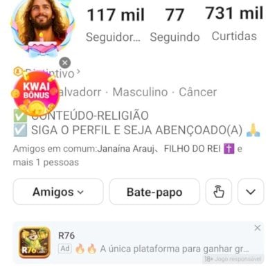 VENDO ESTÁ CONTA kWAI COM 117 K SEGUIDORES ORGÂNICOS
