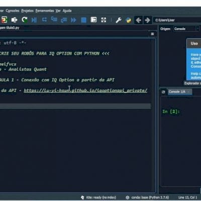 Como criar robôs em Python para IQ Option