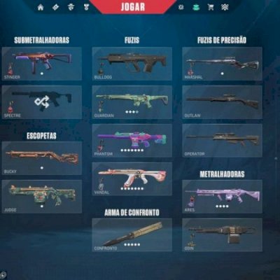 vendo conta valorant, com skins de passe completo e varias outras de loja.