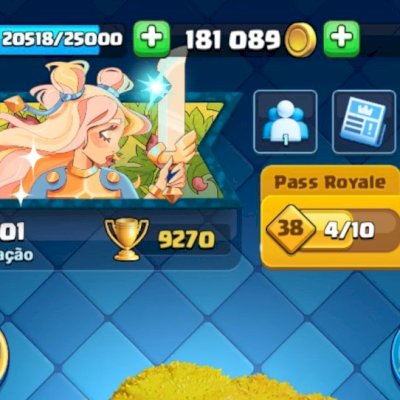 Conta level 42 9200 troféus 900 gemas