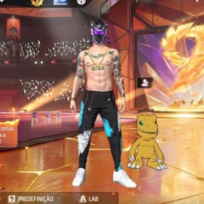 Conta free fire prime 7 com 830 peitorais e 61 passes comprados