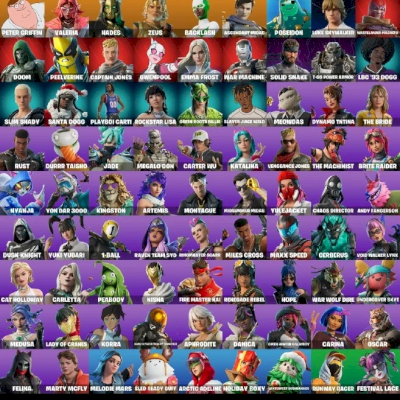 [81 Skins] Peter Griffin | Valeria | Hades | Zeus | Backlash | Ascendant Midas..
