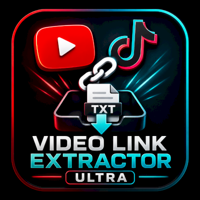 VIDEO LINK EXTRACTOR PRO—Extraia TODOS os Links de Videos do YouTube e TikTok!