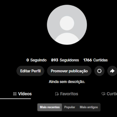 CONTA TIK TOK 893 SEG E 1,7K DE CURTIDAS (CONTAS TIK TOK) (PILOTO ATIVO)