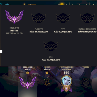 Mestre com 85 Champs e 13 Skins