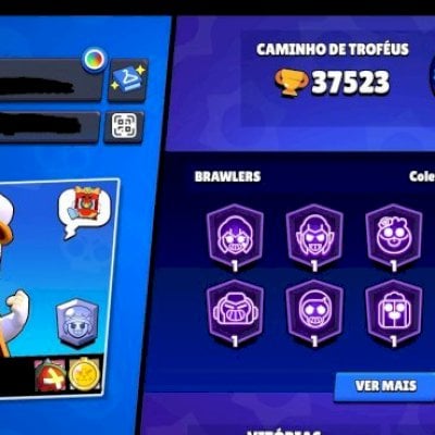 CONTA DE BRAWL STARS COM PASSES ANTIGOS QUE NÃO VOLTA 2019 37K TROFÉUS