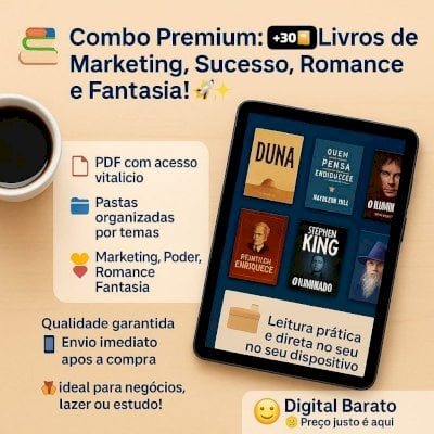📚 +30 Livros Poderosos de Sucesso, Marketing, Romance e Muito Mais! 🚀📖