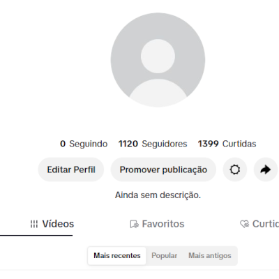 CONTA TIK TOK 1,1K SEG E 1,3K DE CURT (SHOP DAQ A 30 DIAS) (CONTAS TIK TOK)