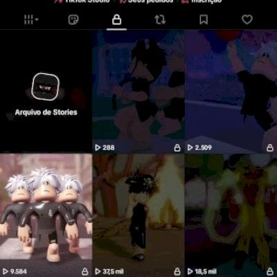 Conta de Tiktok Com Quase 27k de Seguidores Nicho Roblox