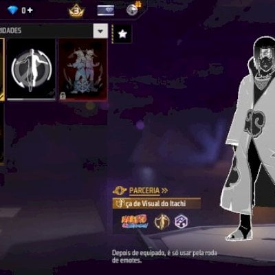Vendo essa conta com punho e Itachi