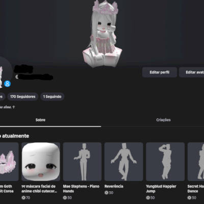 Conta Roblox 2019 | 18k Robux em itens | Conta feminina | Entrega imediata