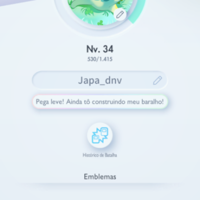 Conta de Pokemon TCG - Level 34