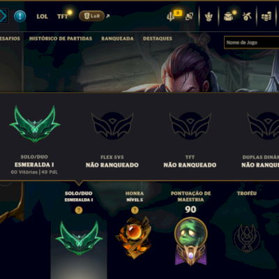 Esmeralda 1 com 40 Champs e 7 Skins