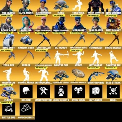 Conta fortnite rara ,muitas skin tryhard,salve o mundo fundador