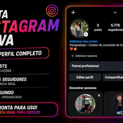 CONTA INSTAGRAM 5K (5MIL) DE SEGUIDORES - conta Instagram barata