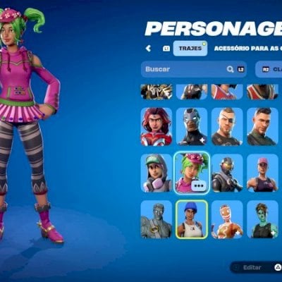 Conta og, passes temporada 4 a 10, skin rara temporada 2, emotes raros e mais!