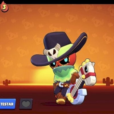 Conta com muitas skins e muitos brawlers upados