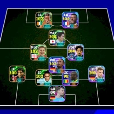 Conta braba de efootball com jogadores show time, Big time e legends