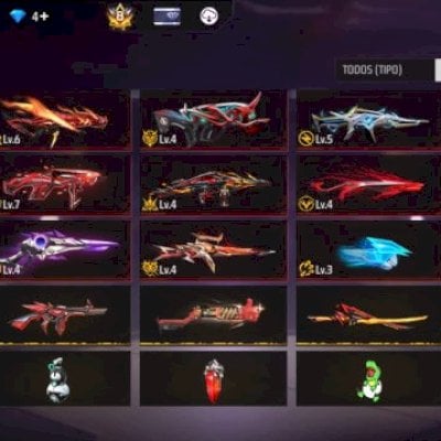 🔥CONTA GEMADA COM SKIN DE PARCEIRAS E MUITO MAIS🔥