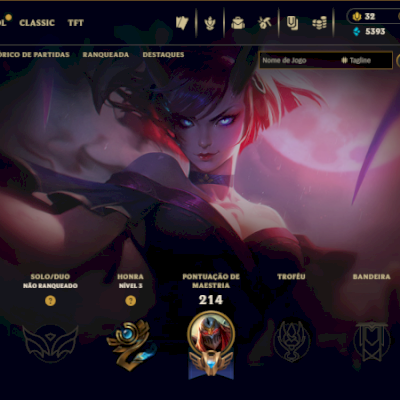 Conta Lol + Valorant | 132 Skins | 73 Campeões | +20K Rp