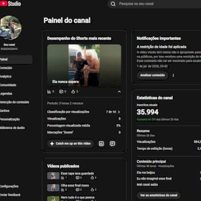 🚀 Venda de Canal no YouTube – 36.000 Inscritos