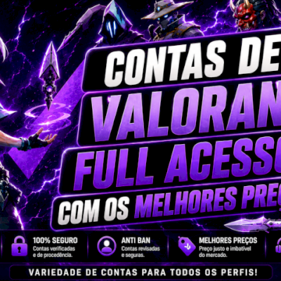 Contas De Valorant FULL ACESSO!  Todas as Contas Nivel 20+