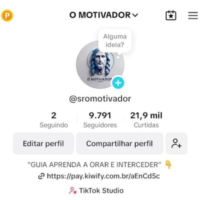 conta criada com IA quase monetizada. ainda ensino a faze videos com a IA