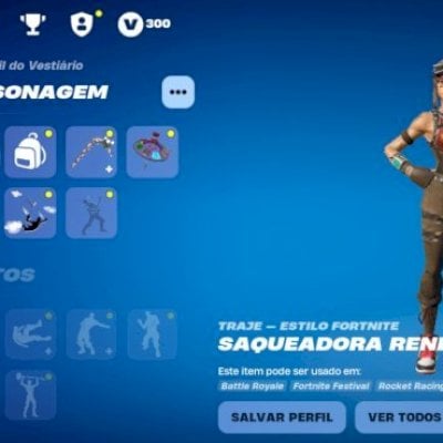 Conta cortnite muito rara - tem renegade
