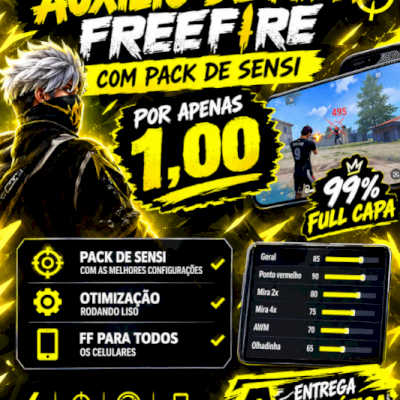 🔥 AUXÍLIO DE MIRA COM PACK DE SENSI 😈😱