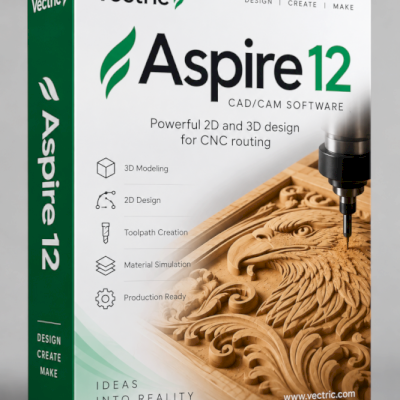 Vectric Aspire 12 + Biblioteca Cliparts