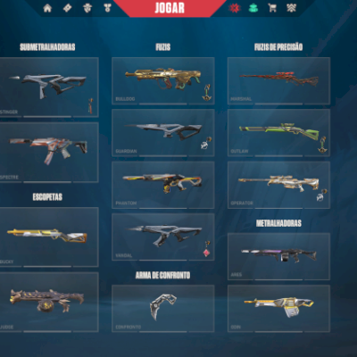 CONTA DE VALORANT COM VARIAS SKINS E SKINS EXCLUSIVAS . Mais de 8 mil gastos