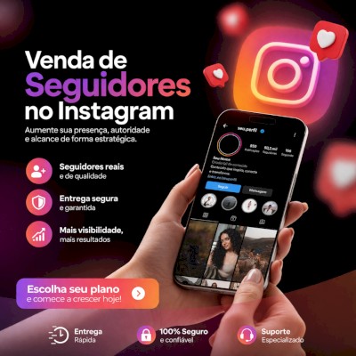 SEGUIDORES MUNDIAIS PARA INSTAGRAM - PROMOÇÃO - SEGUIDORES INSTAGRAM